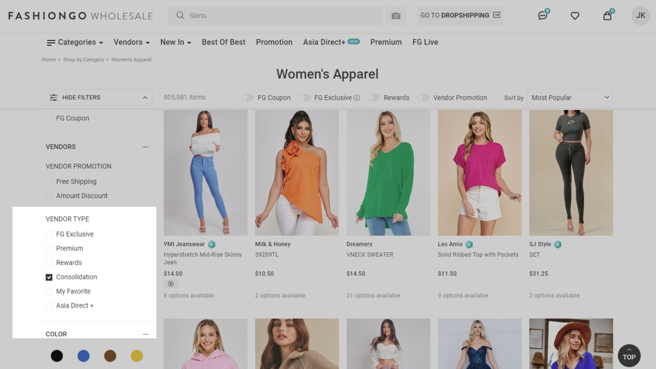 Vendor Type - Consolidation